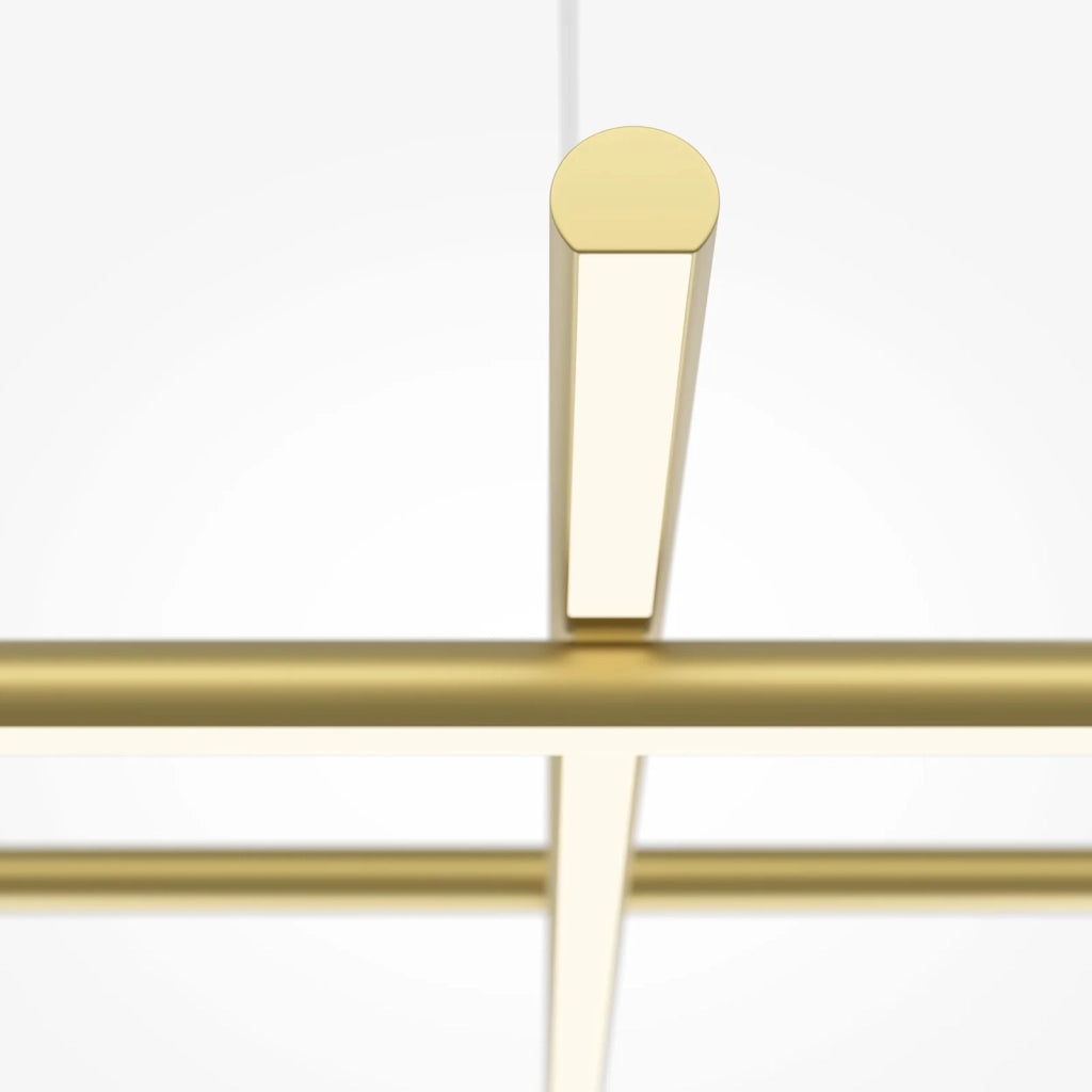 Maytoni Lampadario moderno Radiance 6 luci LED integrato oro alluminio diffusore silicone