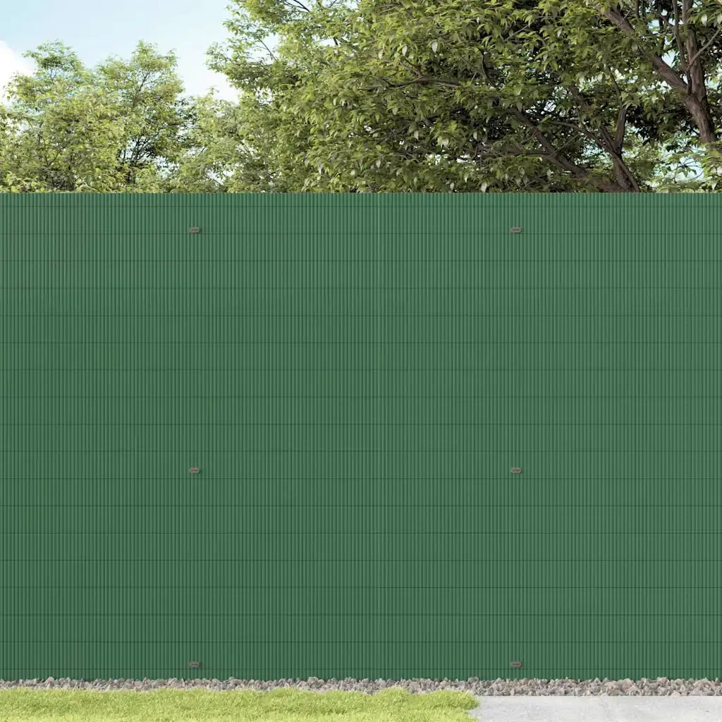 Recinzione da Giardino Bifacciale Verde 1,8x5 m in PVC 42002624