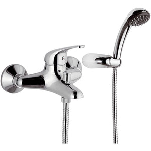 Rubinetto Miscelatore Monocomando Vasca Esterno Doccetta in Ottone Mariani Epic Cromato