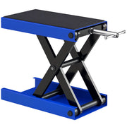 Cavalletto Alzamoto Pieghevole e Antiscivolo in Acciaio e Gomma, 48x22.5x10-37 cm, Blu e Nero