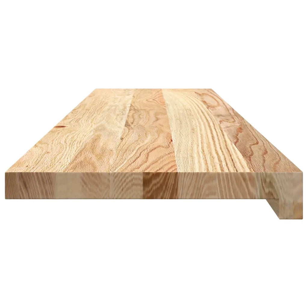 Gradini 8 pz 100x30x2 cm in Rovere Massello Non Trattato