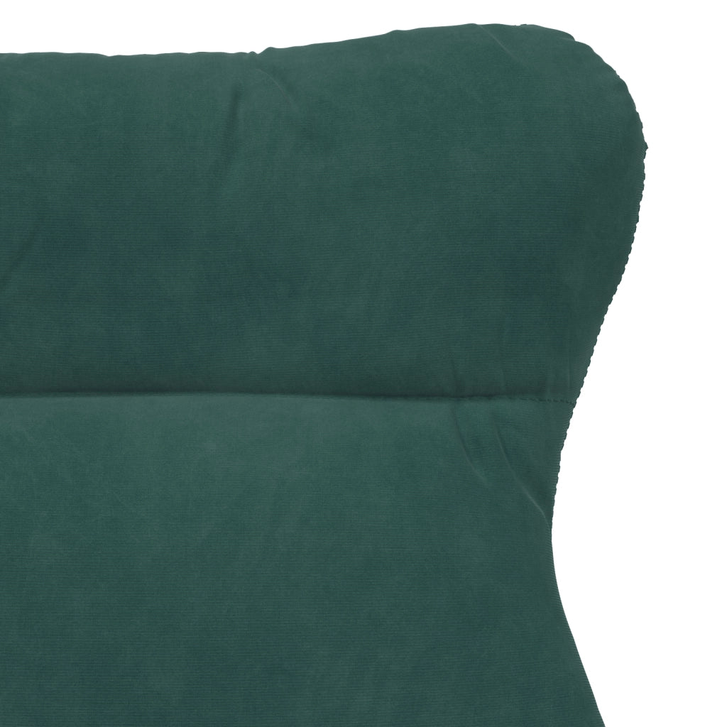 Poltrona Relaxante Verde Scuro in Velluto