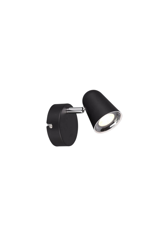Faretto da Interno a LED in Plastica Nero Opaco