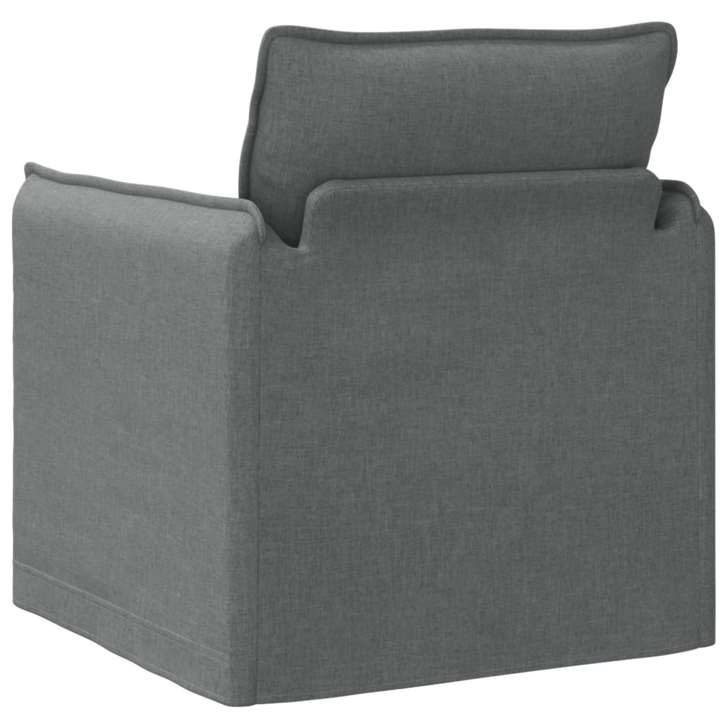 Divano Grigio scuro 195 x 82 x 85 cm Tessuto