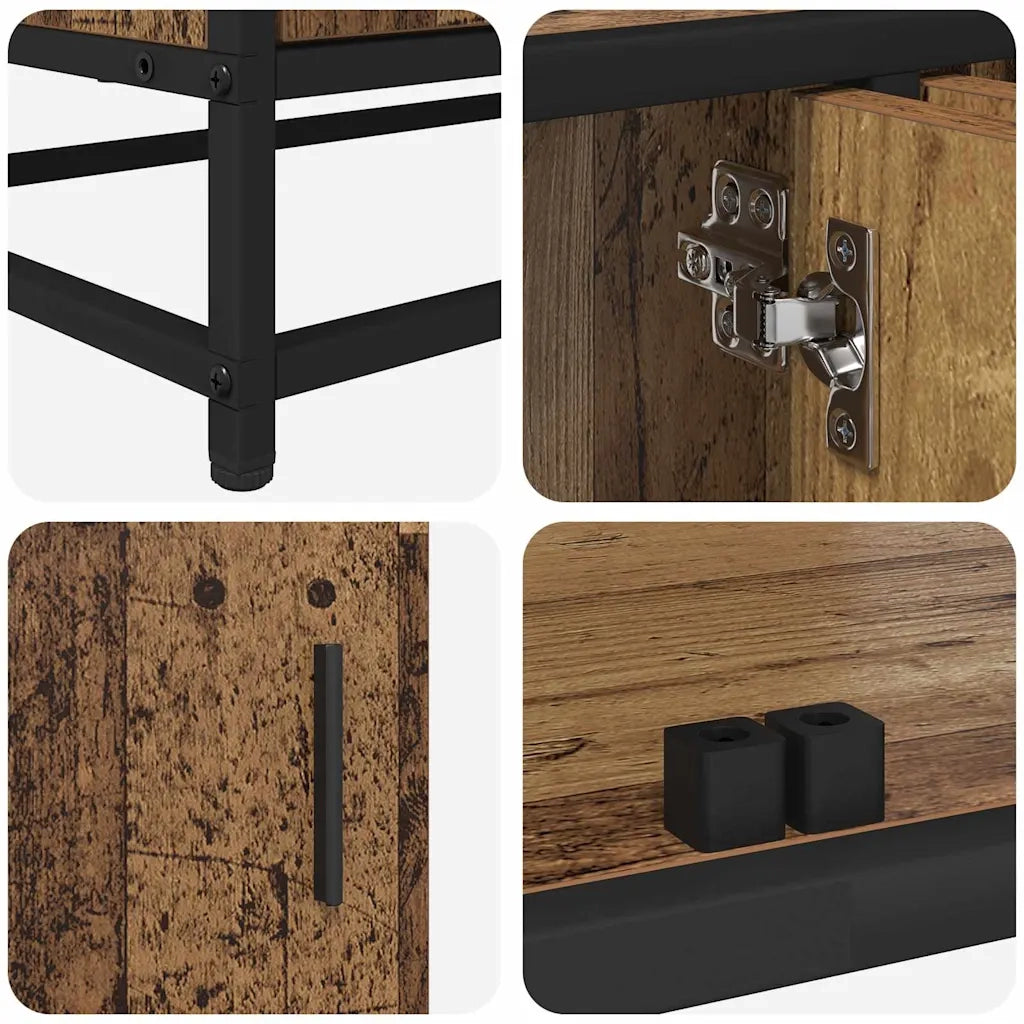 vidaXL Mobile TV Legno vecchio 240 x 35 x 41 cm Legno multistrato