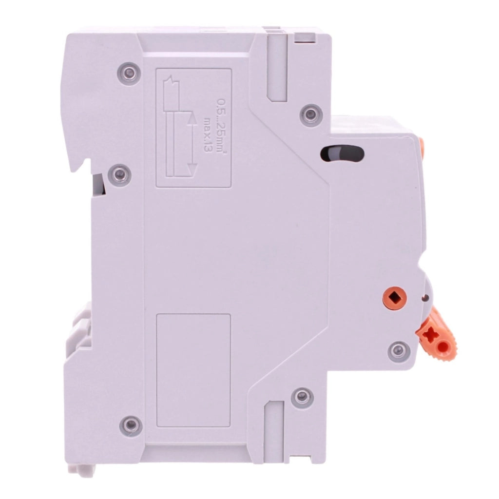 RCBO Doppia Leva, Interruttore Magnetotermico Differenziale Tipo A Curva C 1P+N 2M 6000A 30mA AC 230V IP20 IEC61009-1 GYR9NM, Disponibili 40A 50A 63A (C40A)