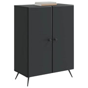 Credenza | Madia | Buffet da pranzo | Armadio da pranzo Nero 66 x 34,5 x 90 cm Legno ingegnerizzato