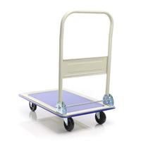 Carrello a pianale da magazzino max 150 kg con manico pieghevole