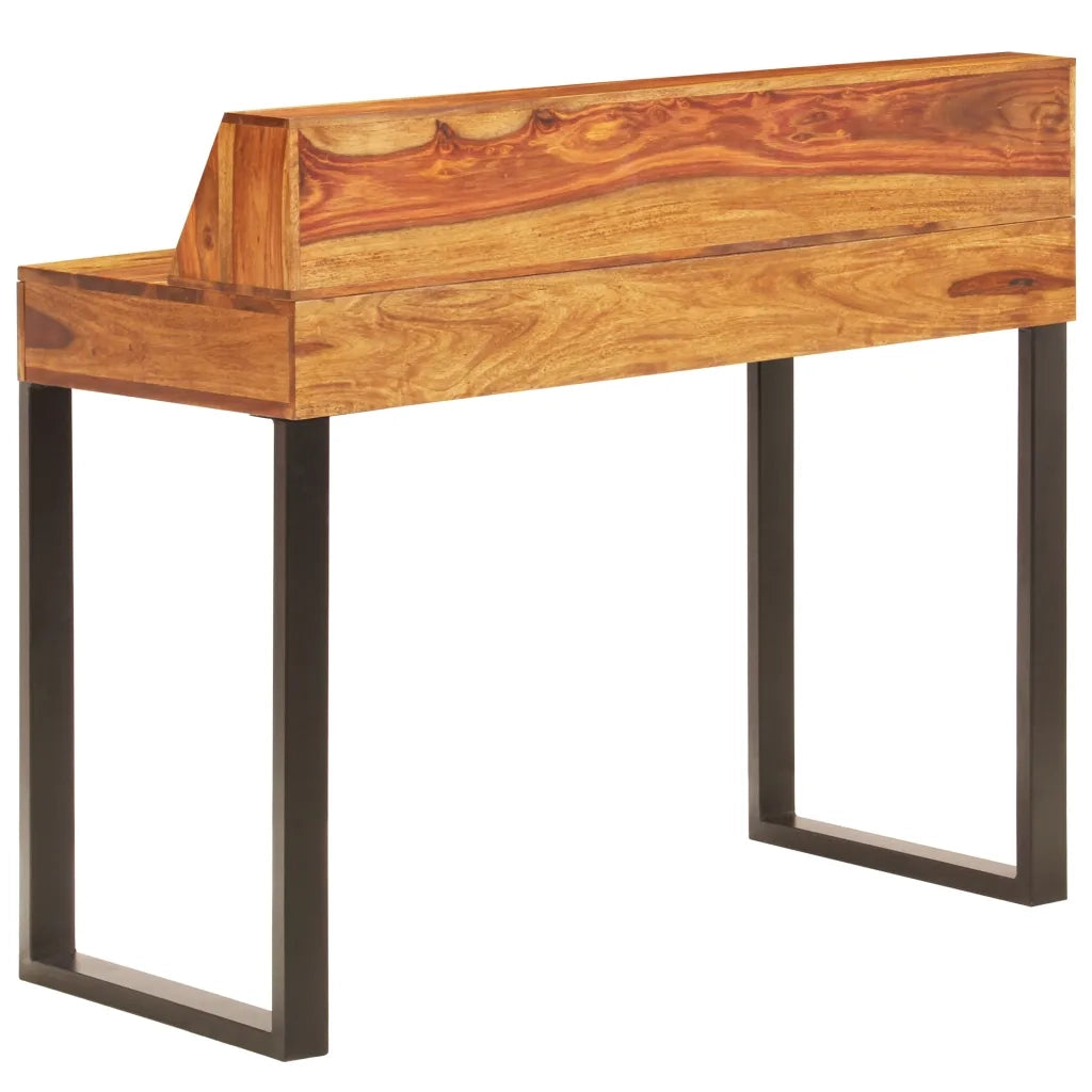 Scrivania 110x50x94 cm Massello di Acacia e Acciaio 247964