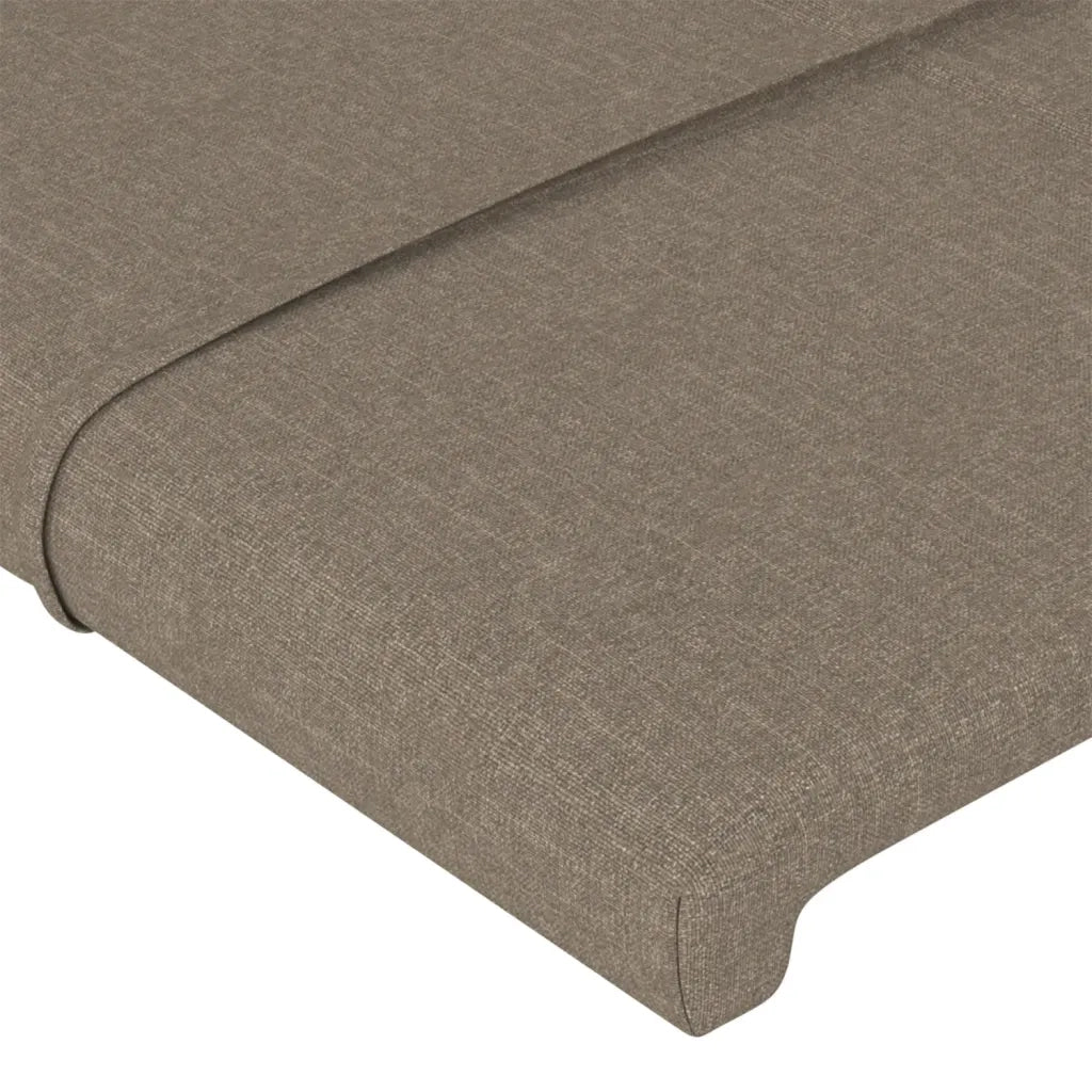 Testiera Tortora 100x5x78/88 cm in Tessuto 346036