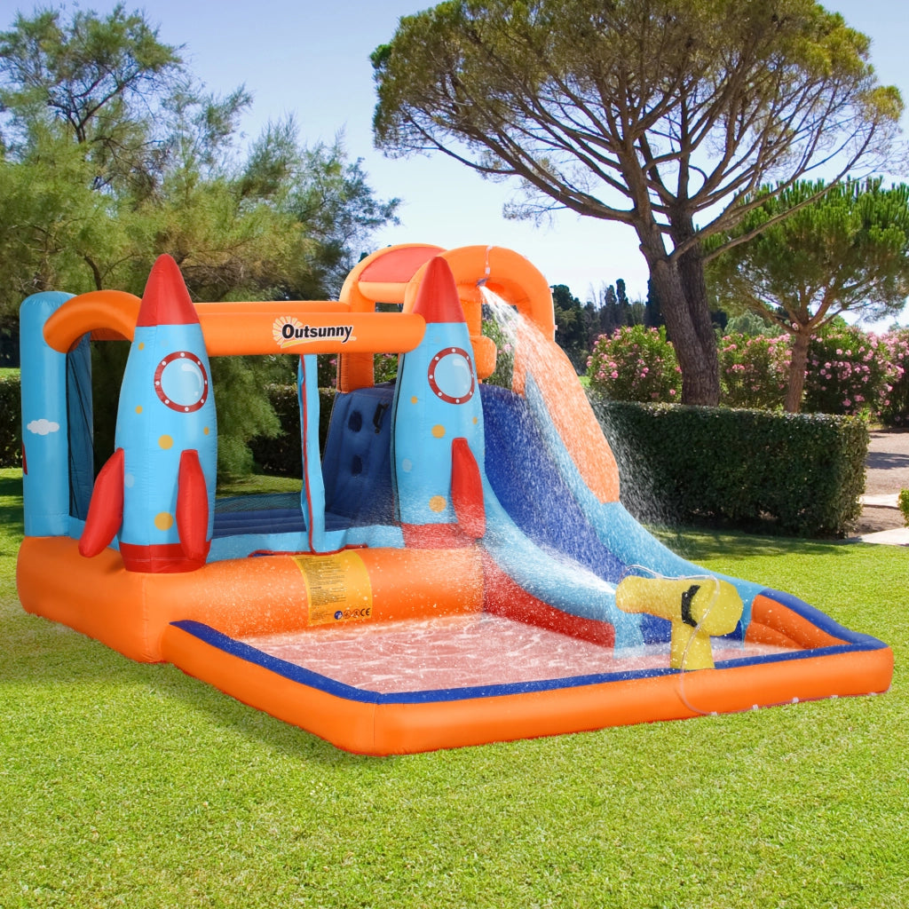 Castello Gonfiabile per Bambini con Ventilatore ¨C Xylo ¨C 350x250x185 cm Multicolore