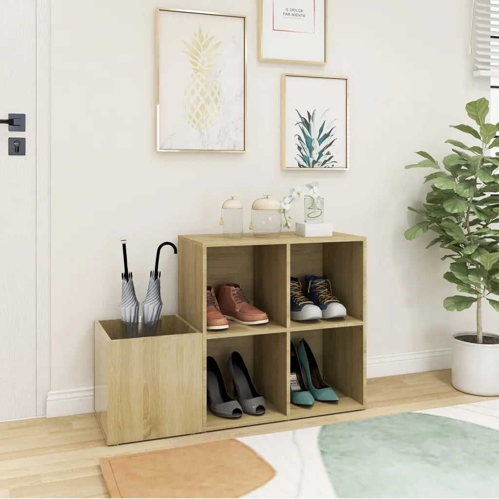 Scarpiera | Mobile per scarpe Ingresso Rovere Sonoma 105x35,5x70 Legno Multistrato