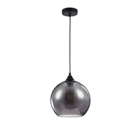 Lampada pendente Pendant in Metallo Bergen Nero