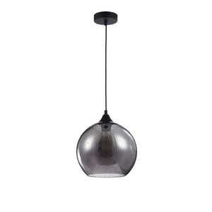 Lampada pendente Pendant in Metallo Bergen Nero