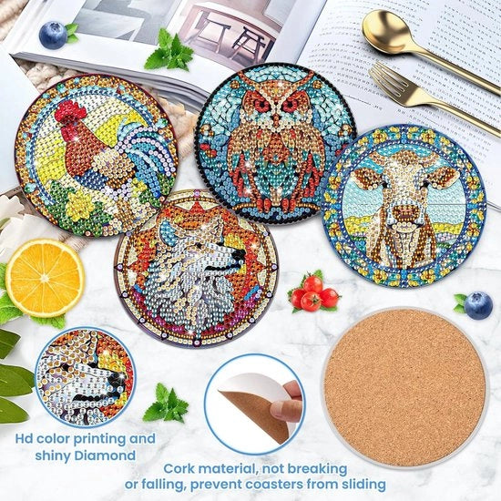 Ottimizzatori di superficie con supporto per la pittura al diamante - set da 8 - ottimizzatori di superficie divertenti - set di hobby - regali per donne