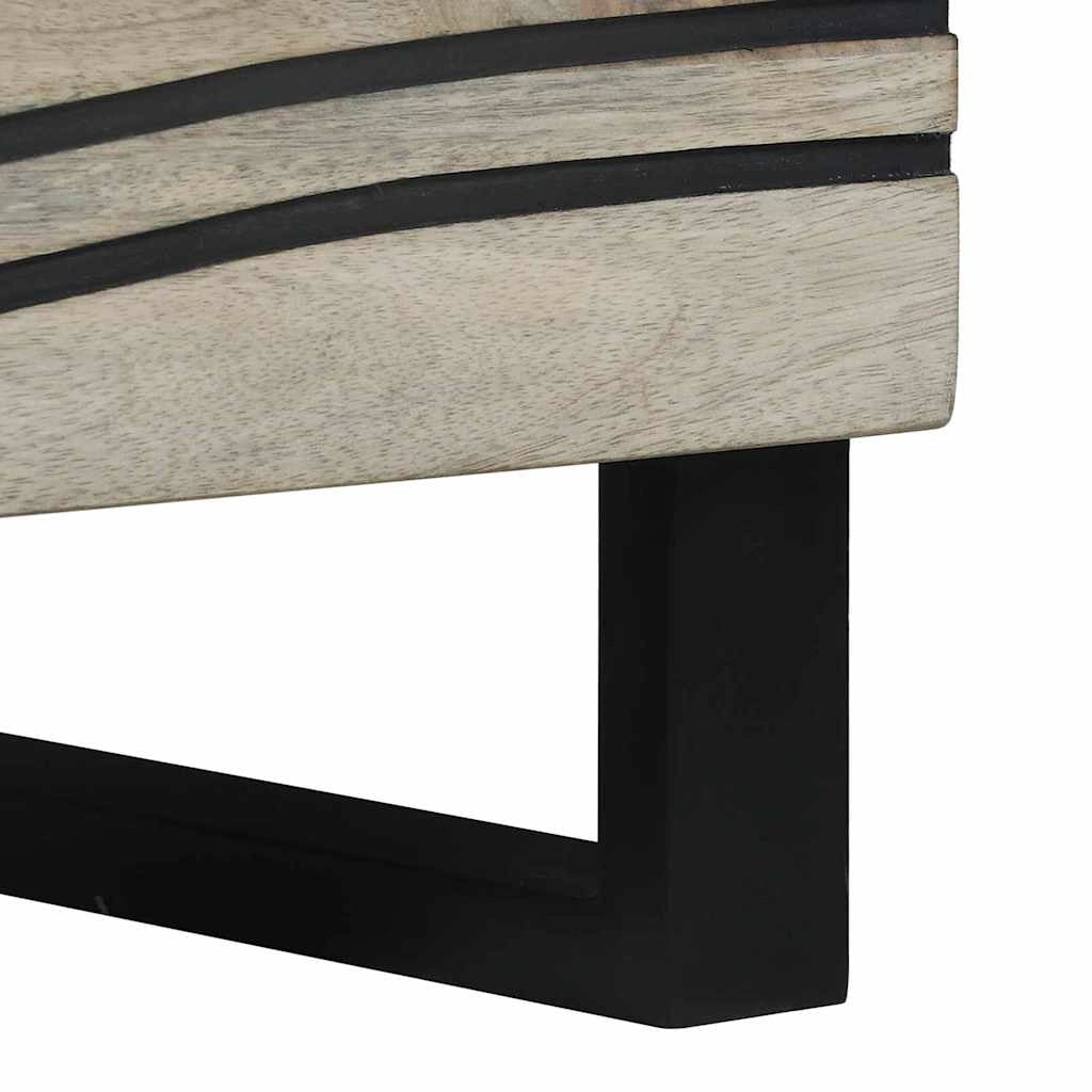 Credenza moderna e pratica 40 x 33 x 75 cm realizzata in legno massello di mango nero 02_0057782
