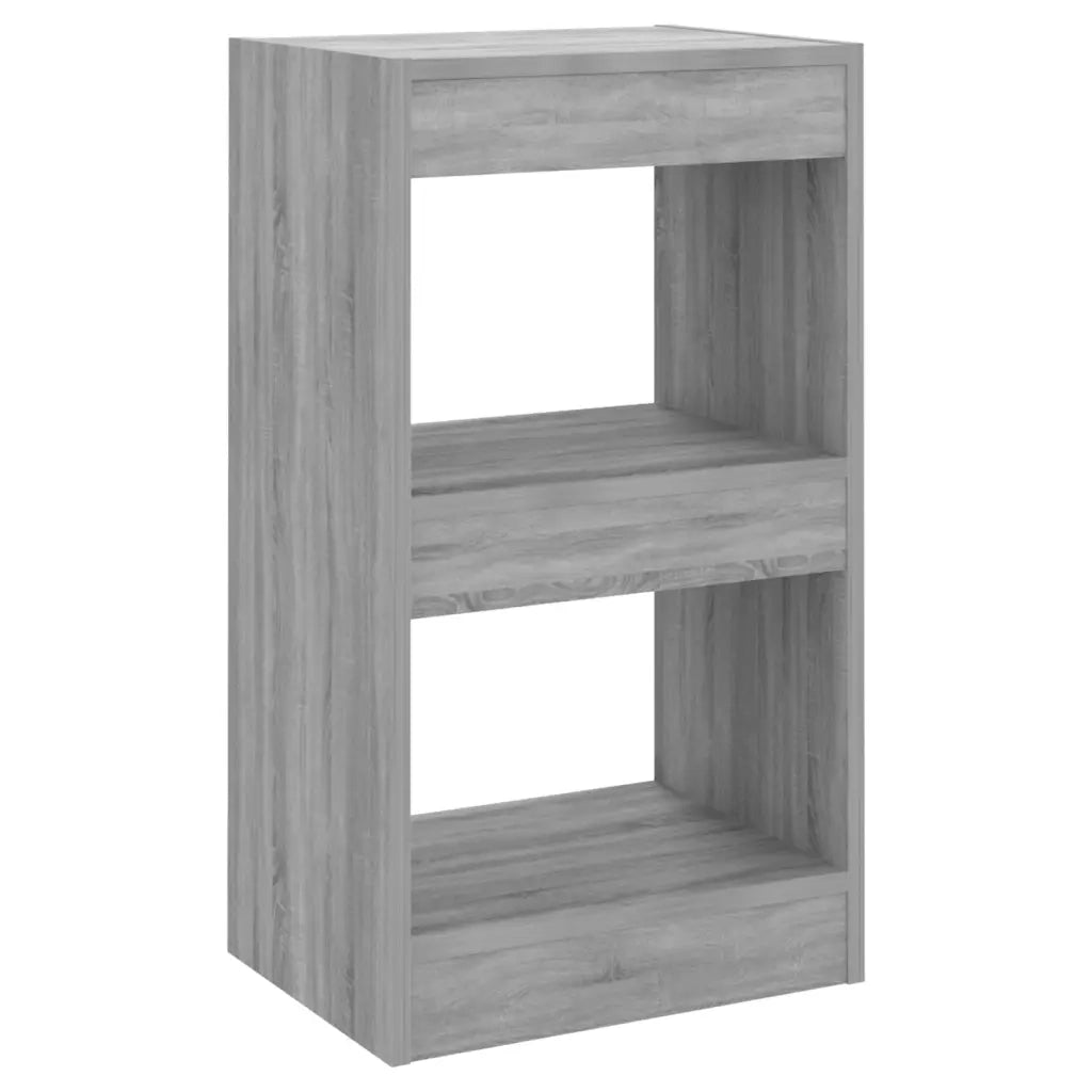 Libreria Divisorio-Scaffale per Libri-Mobile di Stoccaggio Grigio Sonoma 40x30x72 cm