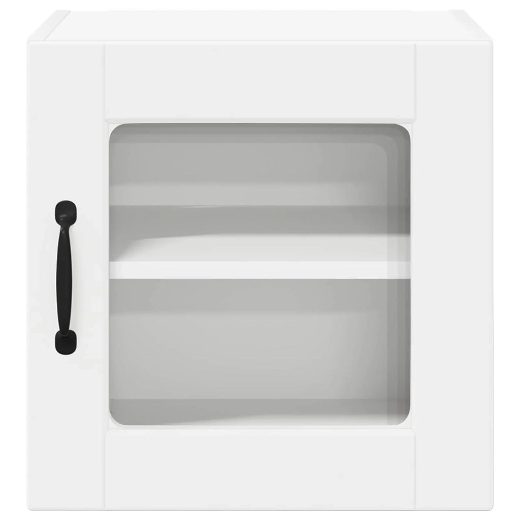 Mobile in vetro da parete PORTO 2 pcs Bianco 40 x 31 x 40 cm 885186