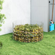 Compostiera da Giardino Ø100x50 cm in Acciaio Zincato 3115943