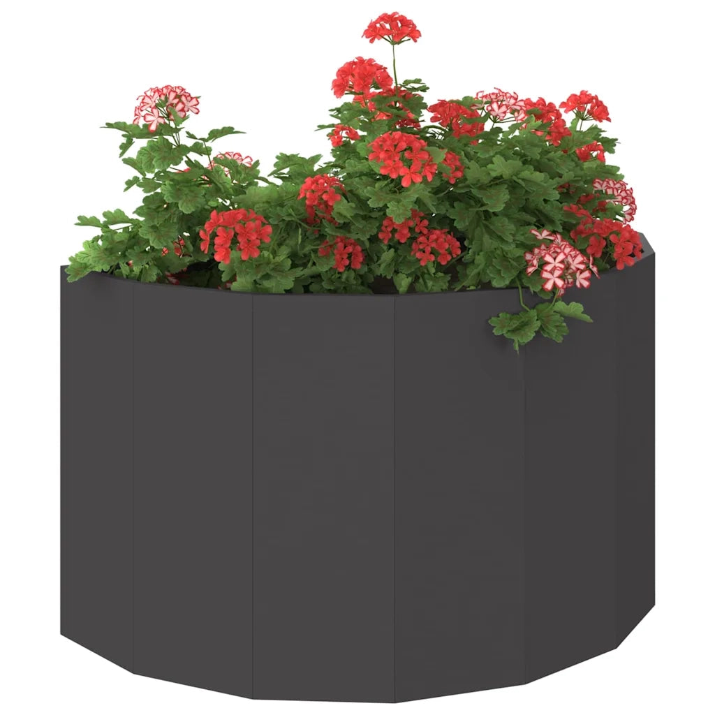 Fioriera Nero 90 x 45 x 50 cm Acciaio 883710