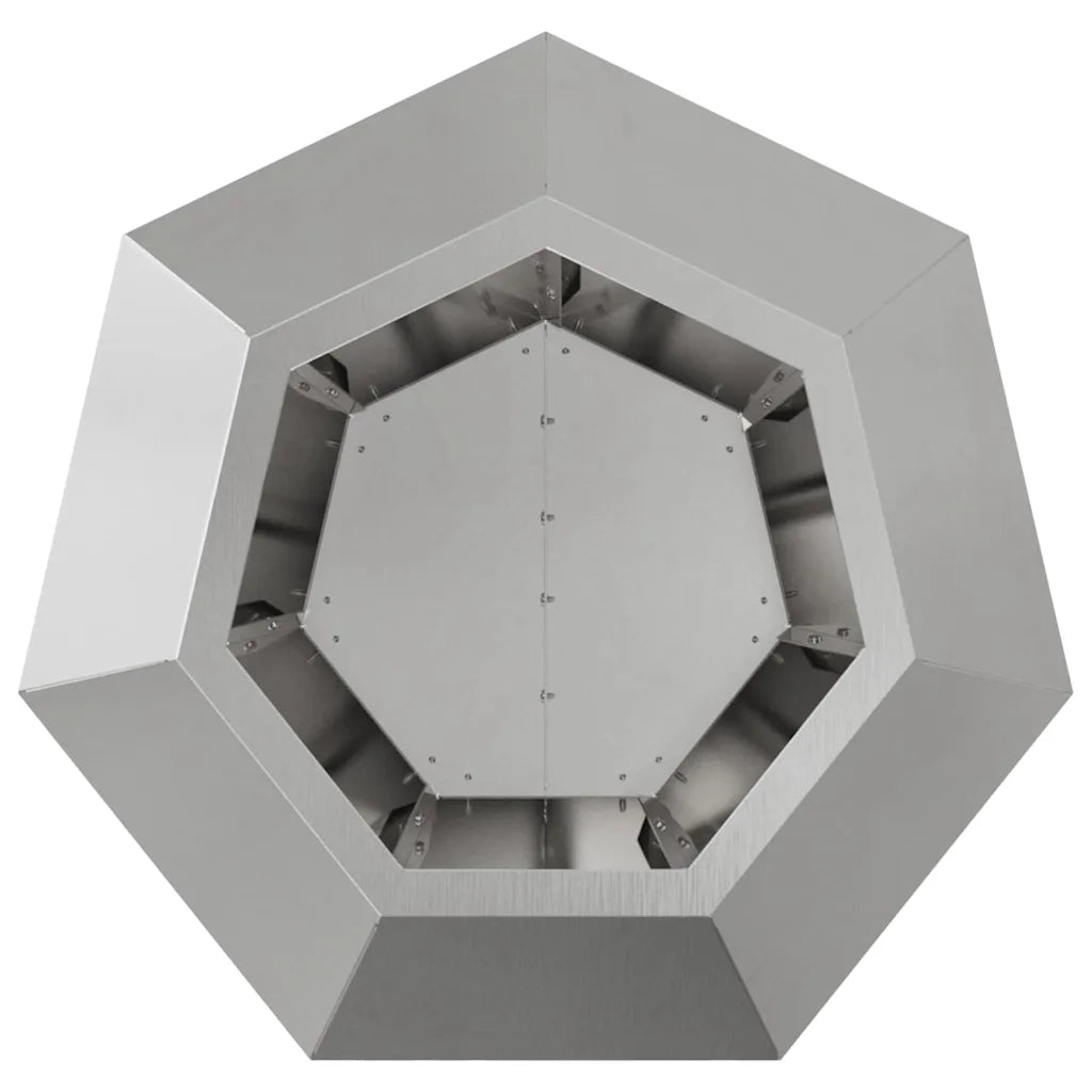 Fioriera 2 pcs Argento 50 x 50 x 40 cm Acciaio inossidabile