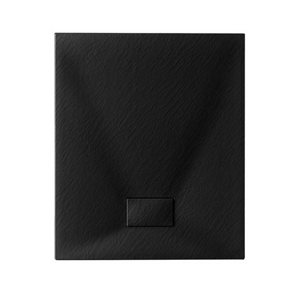 Piatto doccia 70 x 100 cm nero stone essence slim rettangolare