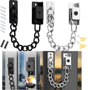 Serratura per finestre 20CM Acciaio inossidabile Nero Autoadesivo Sicura per bambini e animali domestici Protezione Versatile Senza perforazione