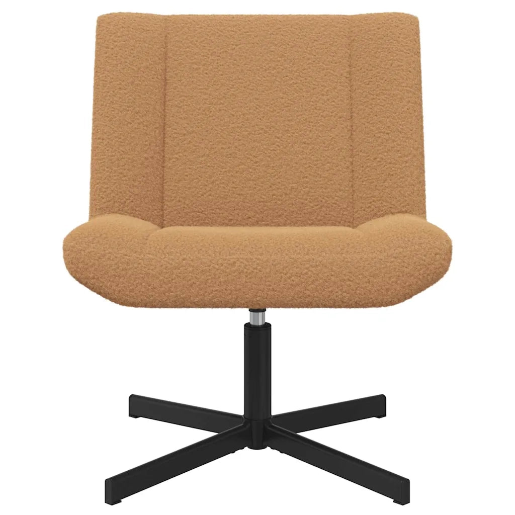 vidaXL Sedia girevole Beige 63 x 75 x 76 cm Tessuto