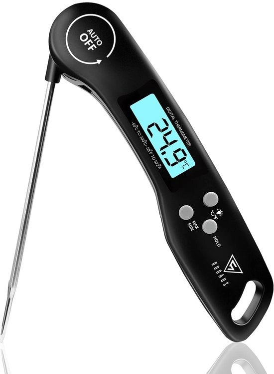 Termometro per carni con schermo LCD e misure rapide - Termometro digitale per cucina, barbecue e griglia