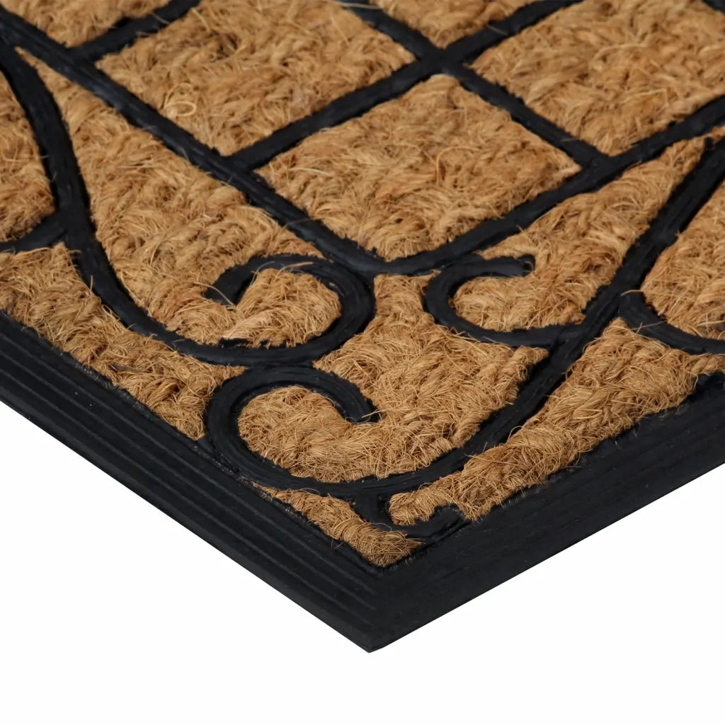 Zerbino Rettangolare 45x75 cm in Gomma e Fibra di Cocco 155666