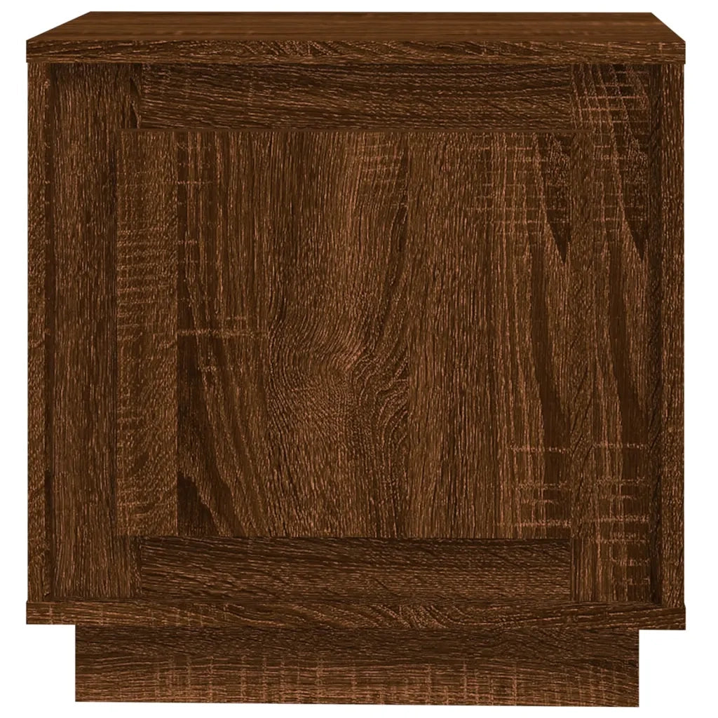 Comodino | Armadio da Notte | Mobiletto da notte Rovere Marrone 44x35x45 cm in Legno Multistrato