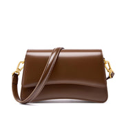 Borsa a tracolla Stachel da donna in vera pelle marrone