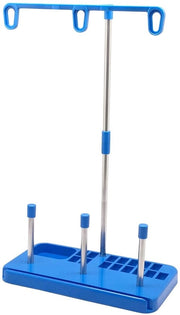 Accessori per cucito - Ossatura leggera - Supporto per fili - 3 canne - Supporto in plastica - Costruzione robusta - Accessori per cucito supplementari
