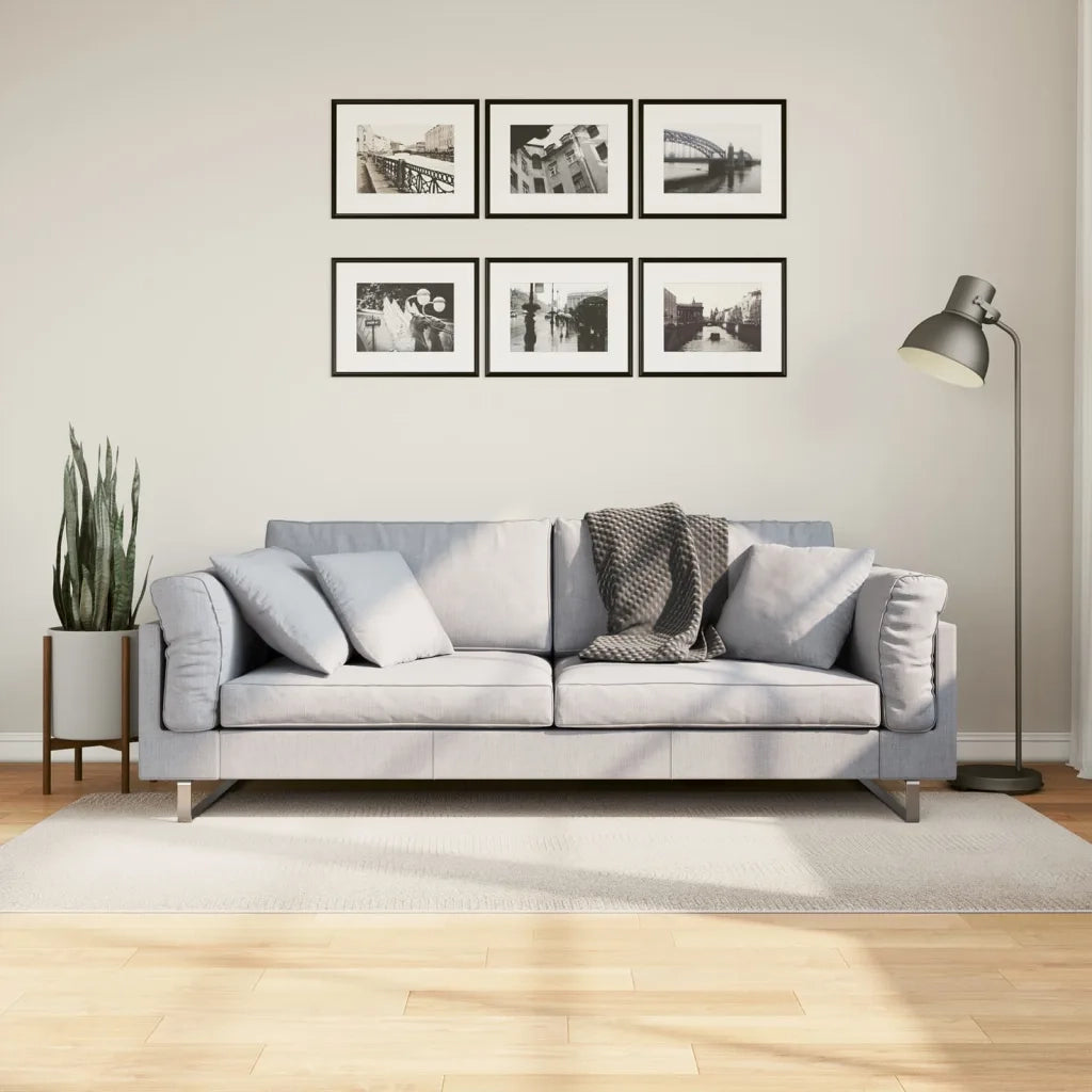 Tappeto del soggiorno | Tappeto IZA a Pelo Corto Aspetto Scandinavo Crema 100x200 cm