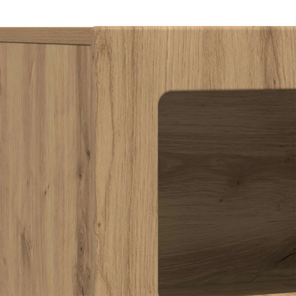 Credenza Rovere artigianale 80.5 x 35 x 59 cm Legno multistrato