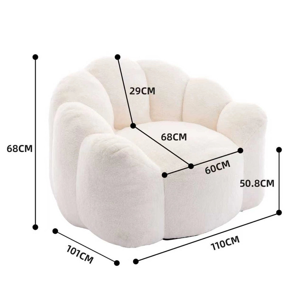 Divano compatto Lotus ¨C Minimal ¨C velluto grigio chiaro, senza montaggio