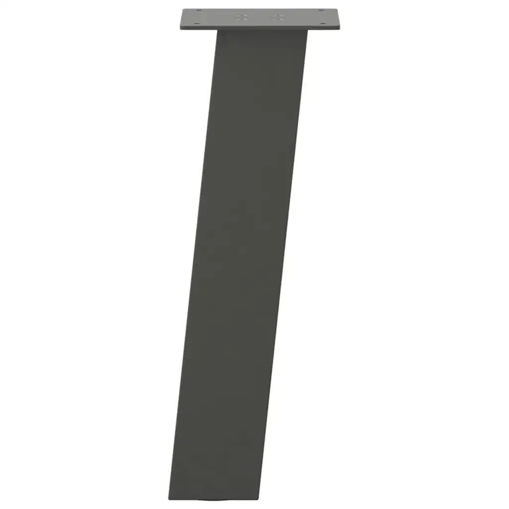 Gambe per tavolino 4 pz Antracite 42 cm Acciaio