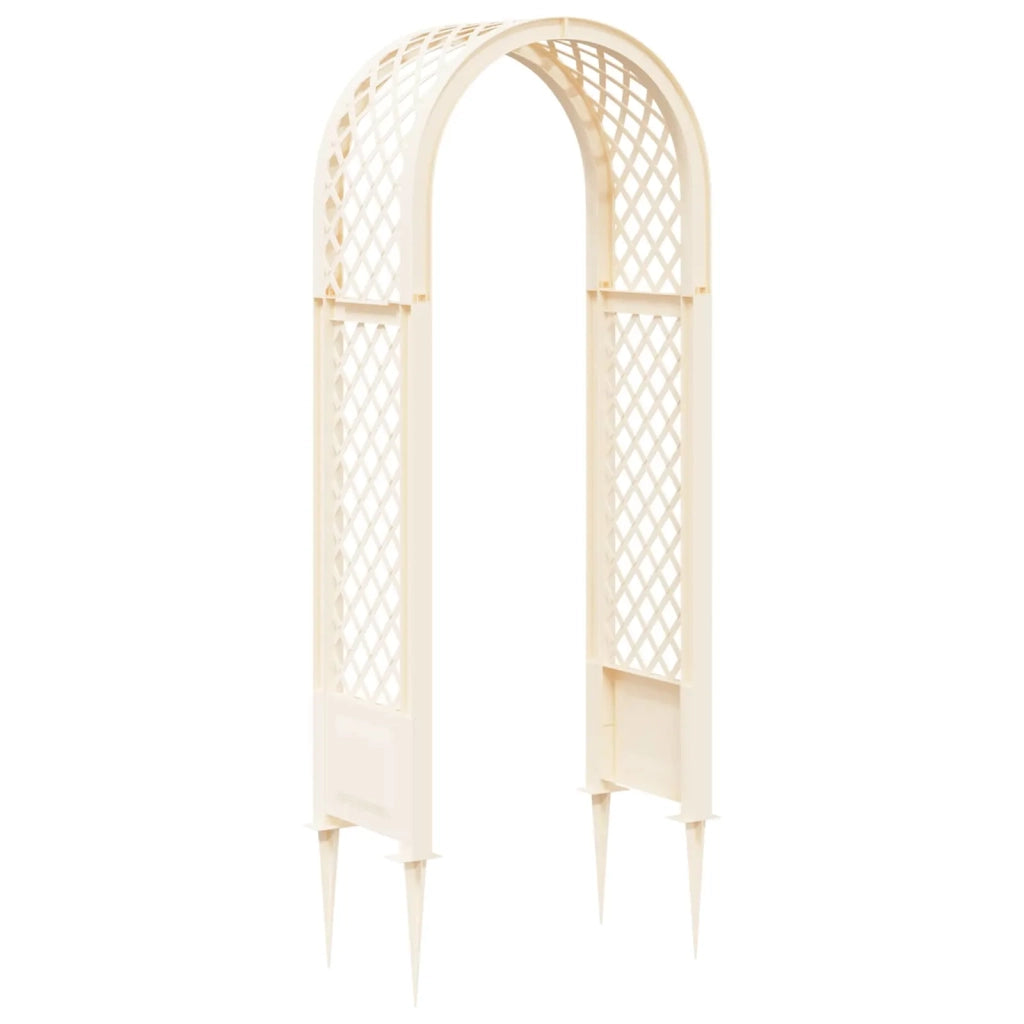 Arco di rose con punte Bianco 97 x 43 x 218 cm PP CFW1786249