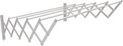 Asse da asciugatura estensibile 80 cm in alluminio | Resistente all'ossidazione e all'usura | Montaggio a parete facile | Ripiegabile per risparmiare spazio | Utilizzo indoor ed outdoor