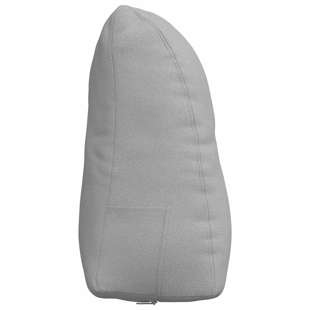 Cuscino per Schiena Grigio Nuvola 45 x 24 x 50 cm Tessuto 42014367