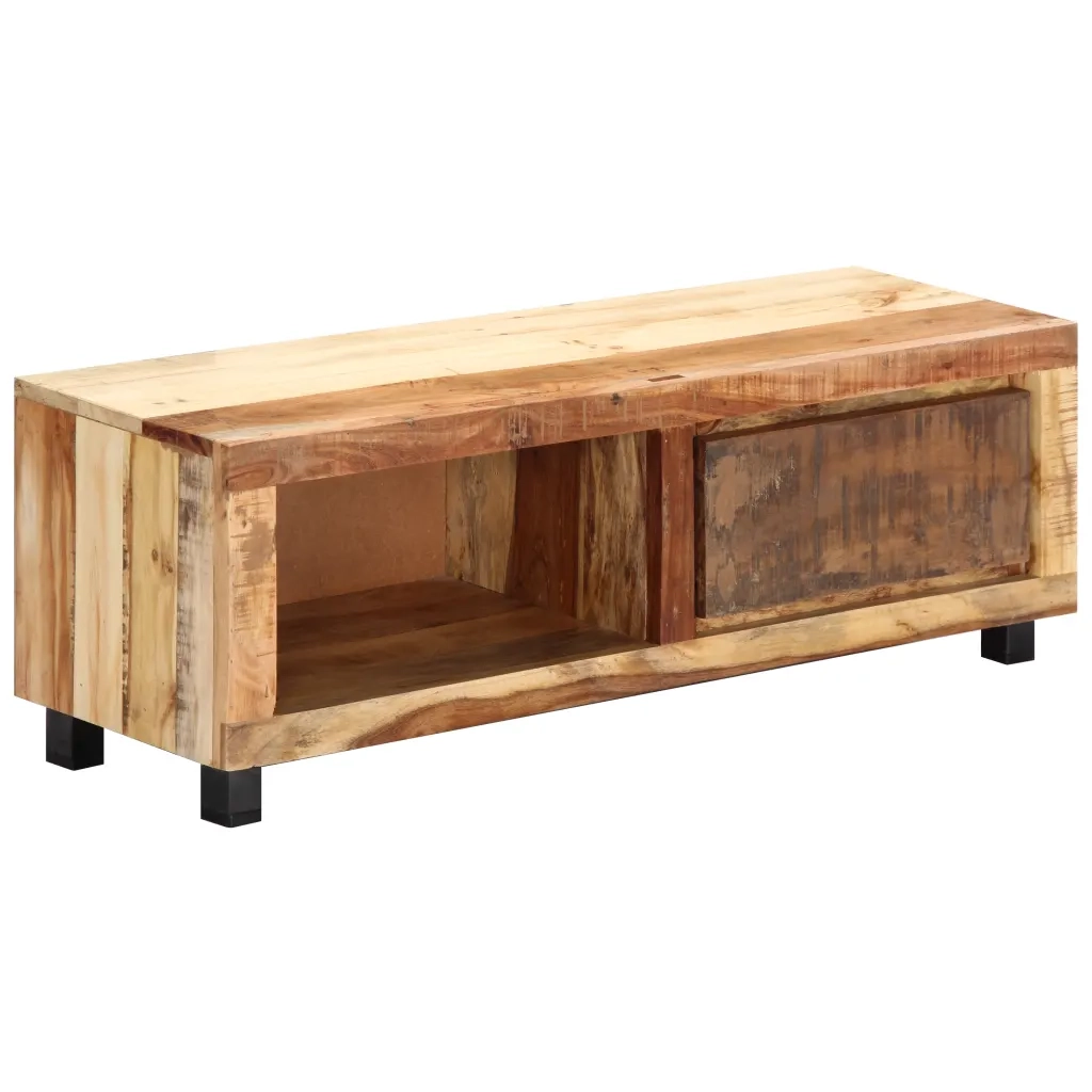 Mobile Porta TV 100x30x33 cm in Legno Massello di Recupero 247955