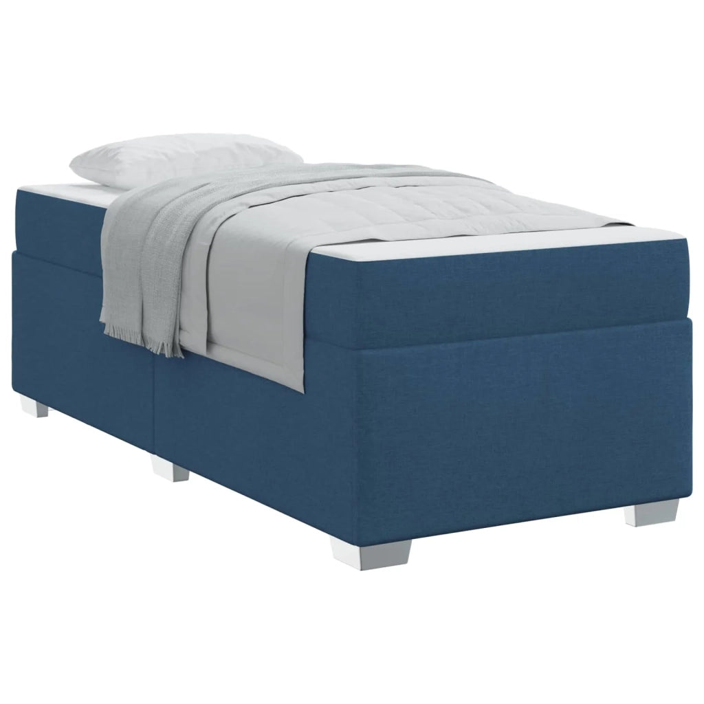 Struttura del letto con materasso-Giroletto Blu 90 x 190 cm Tessuto 881075