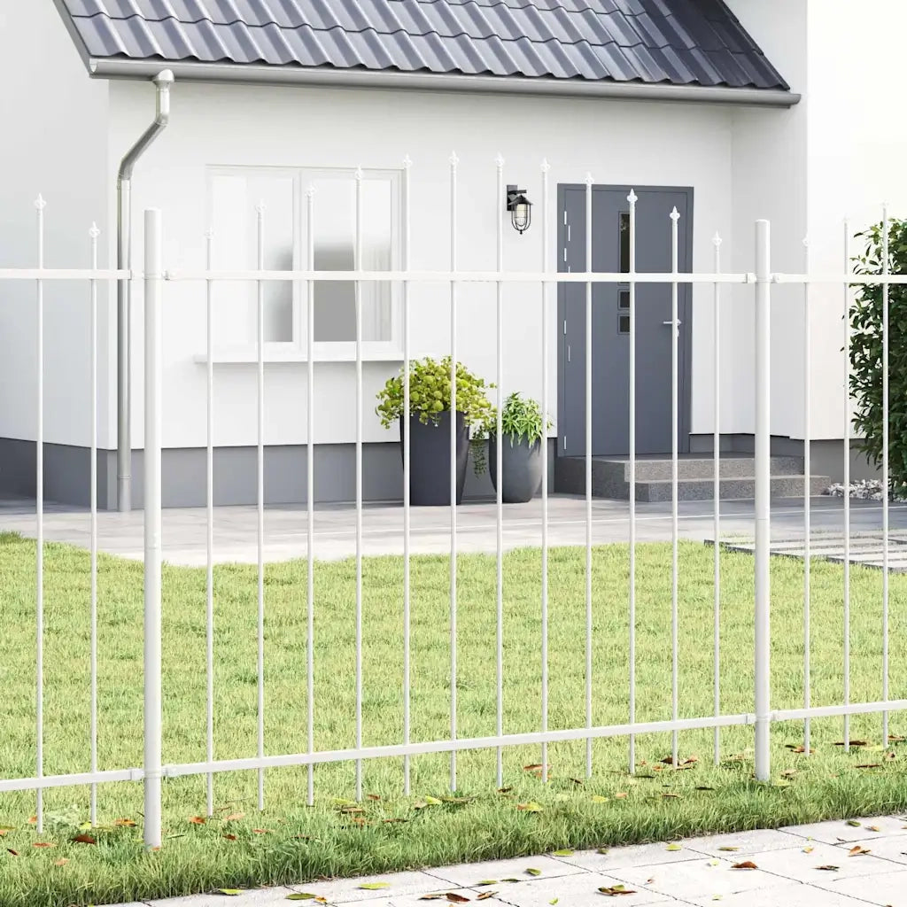 Recinzione per Giardino 6 pcs Bianco 170 x 165 cm