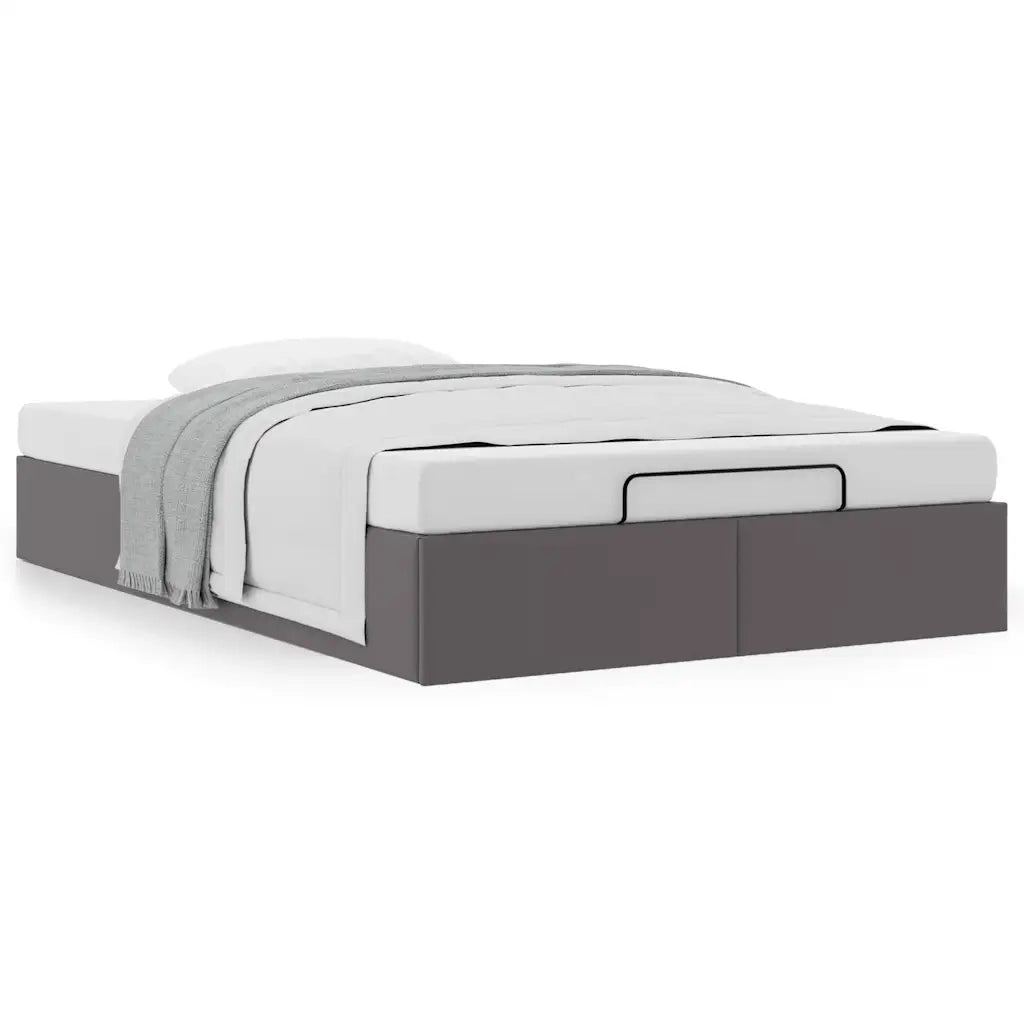 Struttura Letto Pouf senza Materasso 120x190 cm Similpelle 3310792