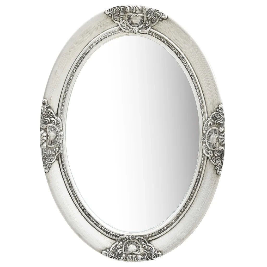 Specchio da Parete Stile Barocco 50x70 cm Argento cod mxl 51708