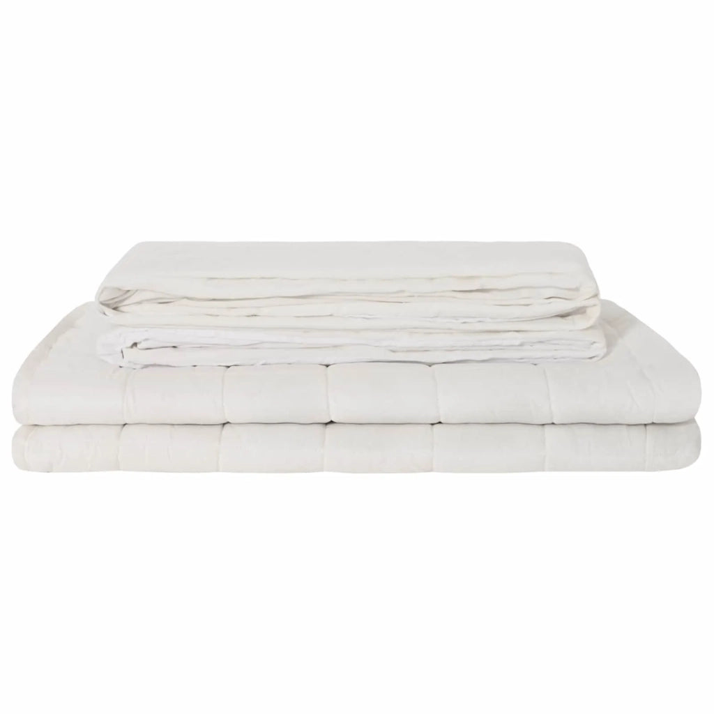 Coperta Ponderata Bianco 140 x 200 cm 6 kg 100% Cotone 205T 3442995