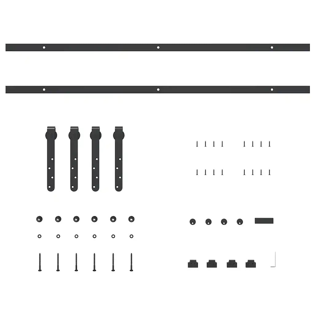 Kit Anta Scorrevole per Armadio 200 cm in Acciaio al Carbonio 4009667