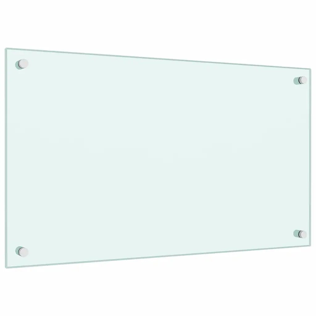 Paraschizzi per Cucina 2 pz Bianchi 70x40 cm in Vetro Temperato 3315783