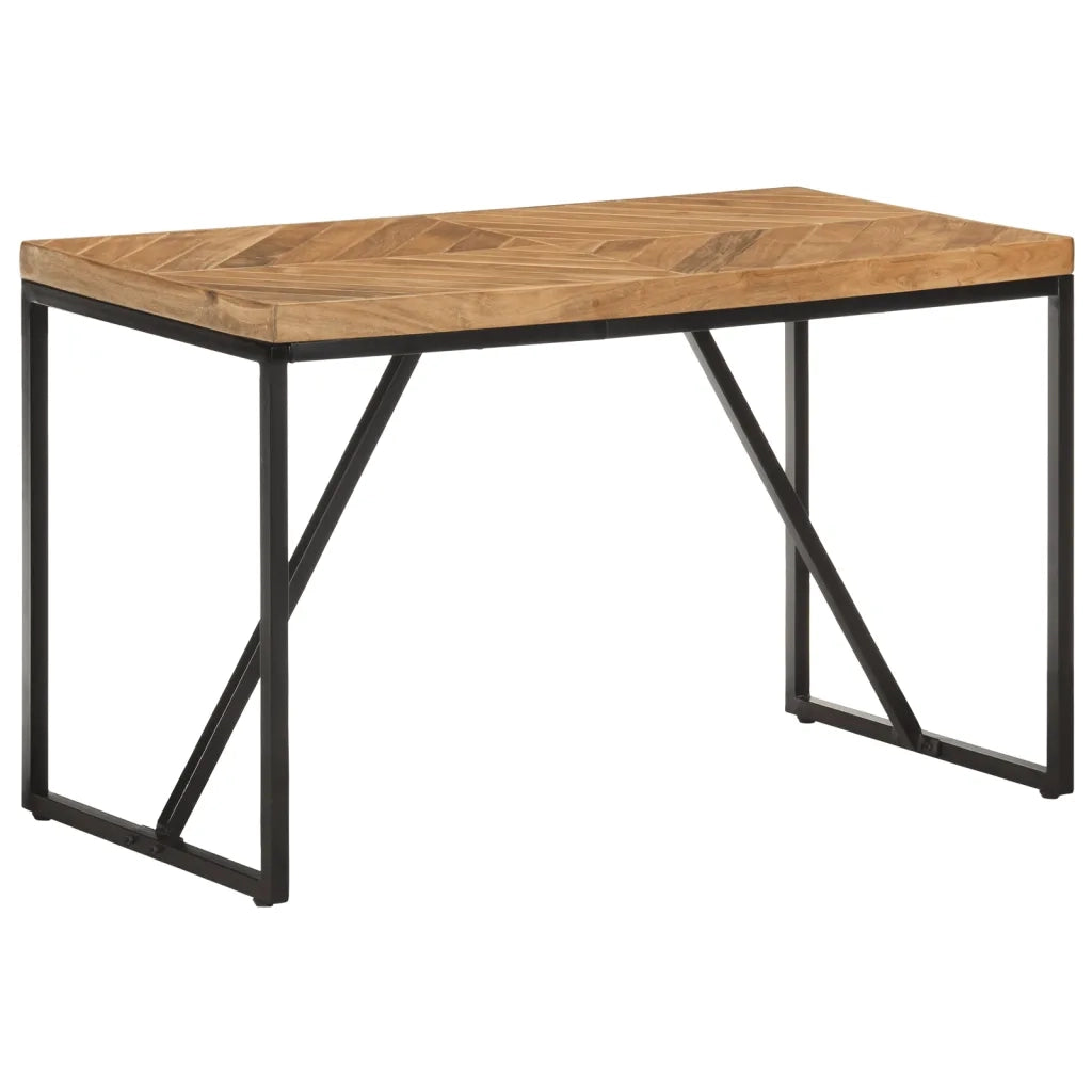 Tavolo da Pranzo | Tavolo da cucina 120x60x76 cm Legno Massello di Acacia e Mango