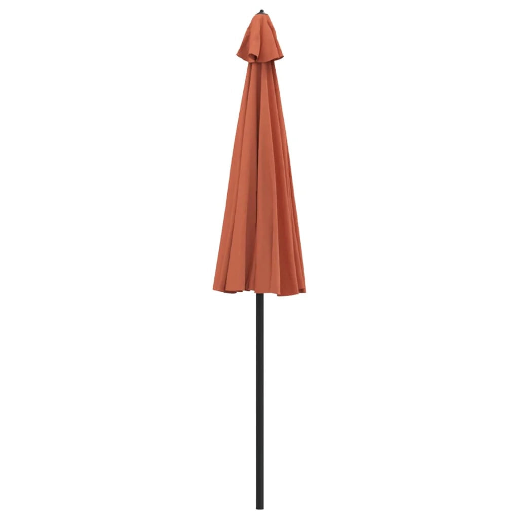 Ombrellone da esterno e palo con struttura in alluminio 270 cm terracotta 02_0008284